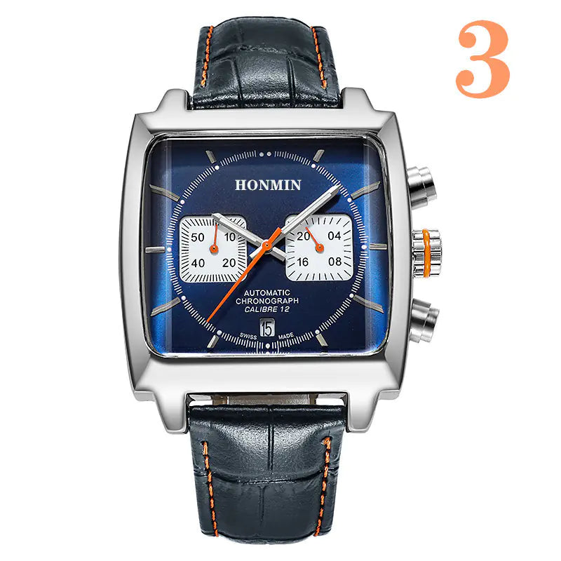 Men's Waterproof Quartz Belt Watch with Calendar