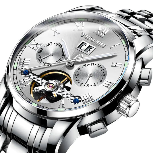 Men's Automatic Mechanical Trend Watch with Belt