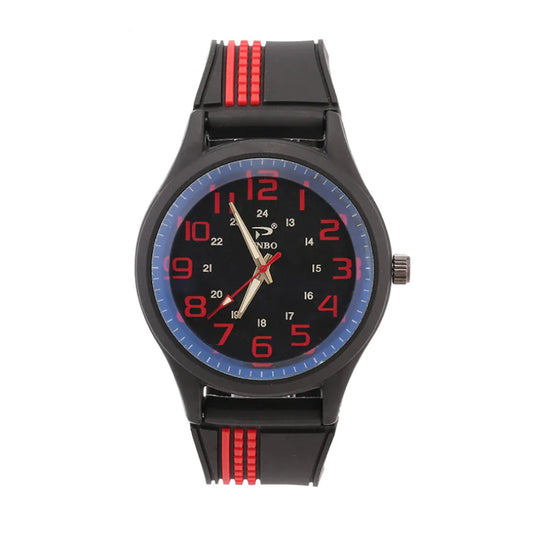 Men's Quartz Watch with Large Dial - Casual Sports Style