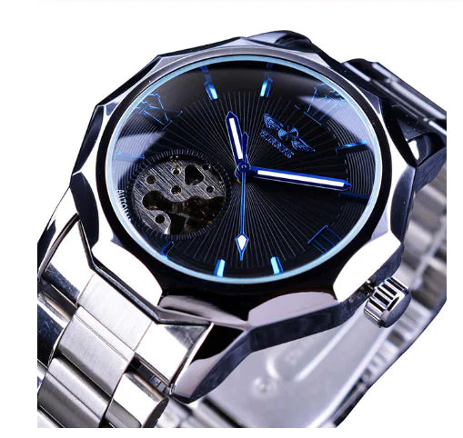 Swiss Winner Men's Casual Hollow Automatic Watch