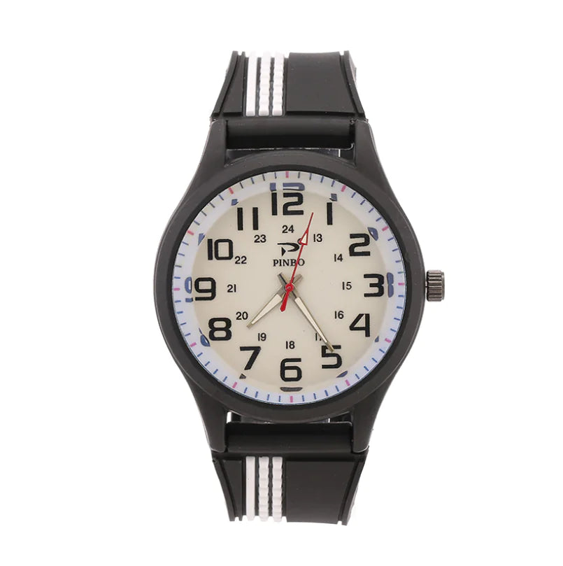 Men's Quartz Watch with Large Dial - Casual Sports Style