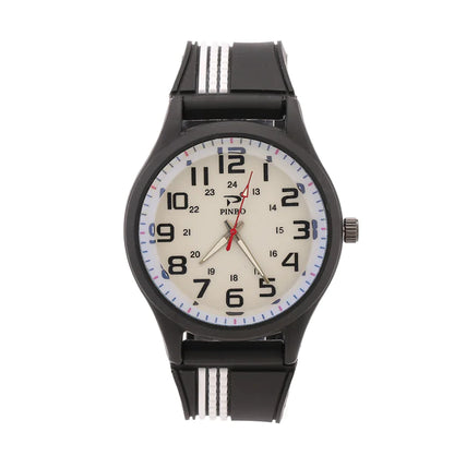 Men's Quartz Watch with Large Dial - Casual Sports Style