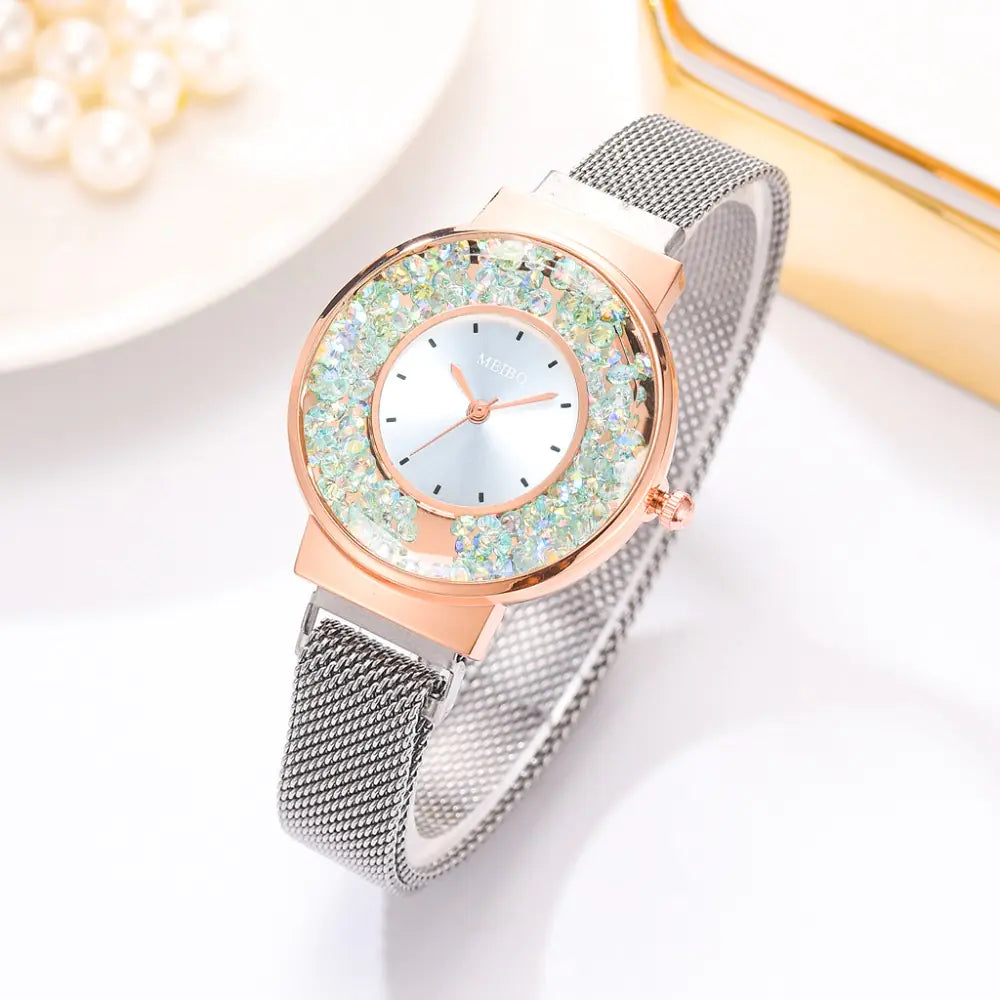 Vibrant Style Sand Rolling Ball Women's Watch Ideal for Gifts