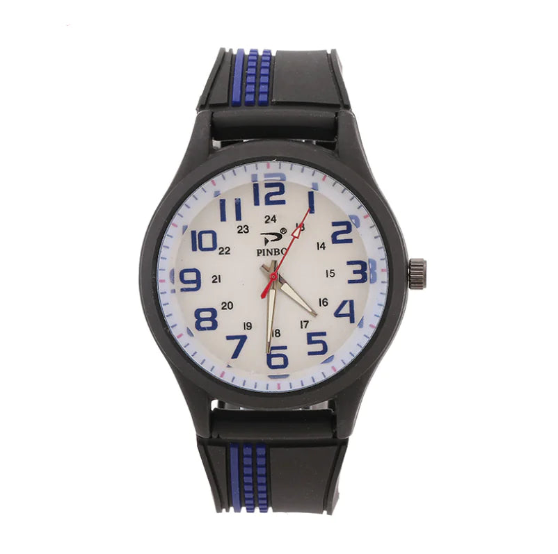 Men's Quartz Watch with Large Dial - Casual Sports Style