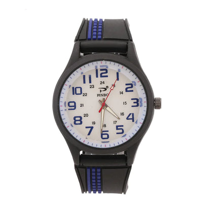 Men's Quartz Watch with Large Dial - Casual Sports Style