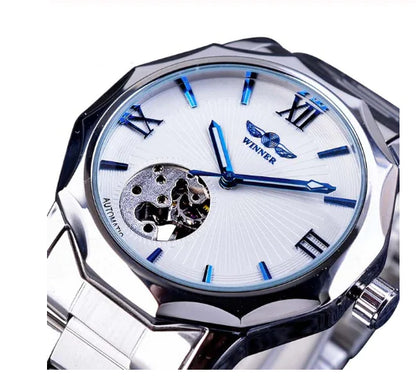 Swiss Winner Men's Casual Hollow Automatic Watch
