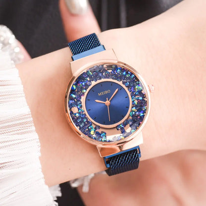 Vibrant Style Sand Rolling Ball Women's Watch Ideal for Gifts