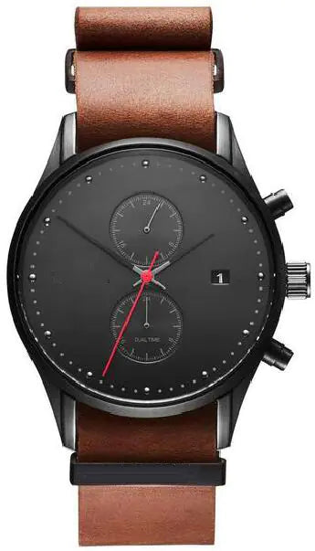 Fashionable Men's Quartz Watch with Calendar Feature