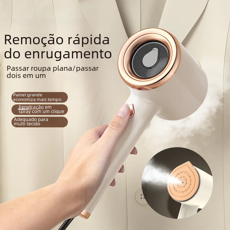 Handheld Fabric Steam Iron with Dual Wet/Dry Function