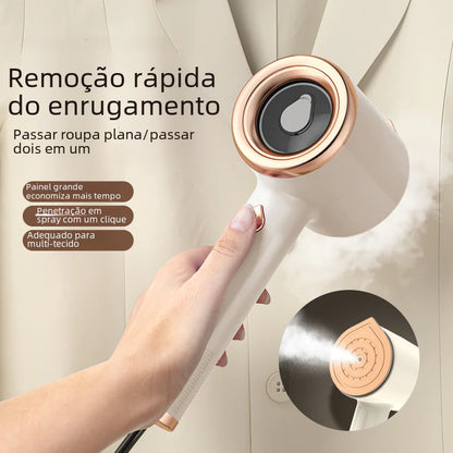 Handheld Fabric Steam Iron with Dual Wet/Dry Function