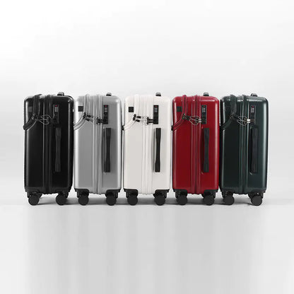 20-Inch Multifunctional Travel Suitcase with Cup Holder