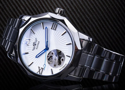 Swiss Winner Men's Casual Hollow Automatic Watch