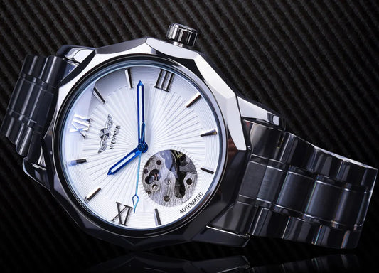 Swiss Winner Men's Casual Hollow Automatic Watch