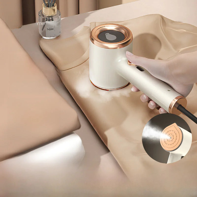 Handheld Fabric Steam Iron with Dual Wet/Dry Function