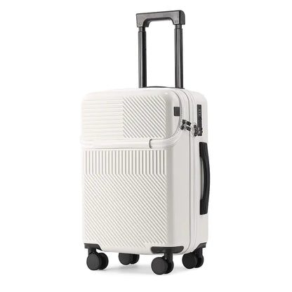 20-Inch Multifunctional Travel Suitcase with Cup Holder