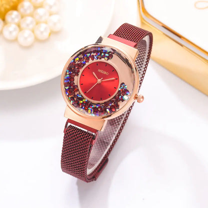 Vibrant Style Sand Rolling Ball Women's Watch Ideal for Gifts
