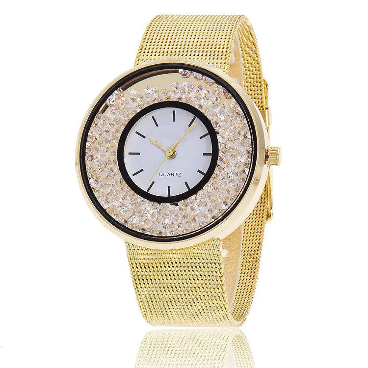 Elegant Simplicity Rhinestone Women's Quartz Watch for Party Gift