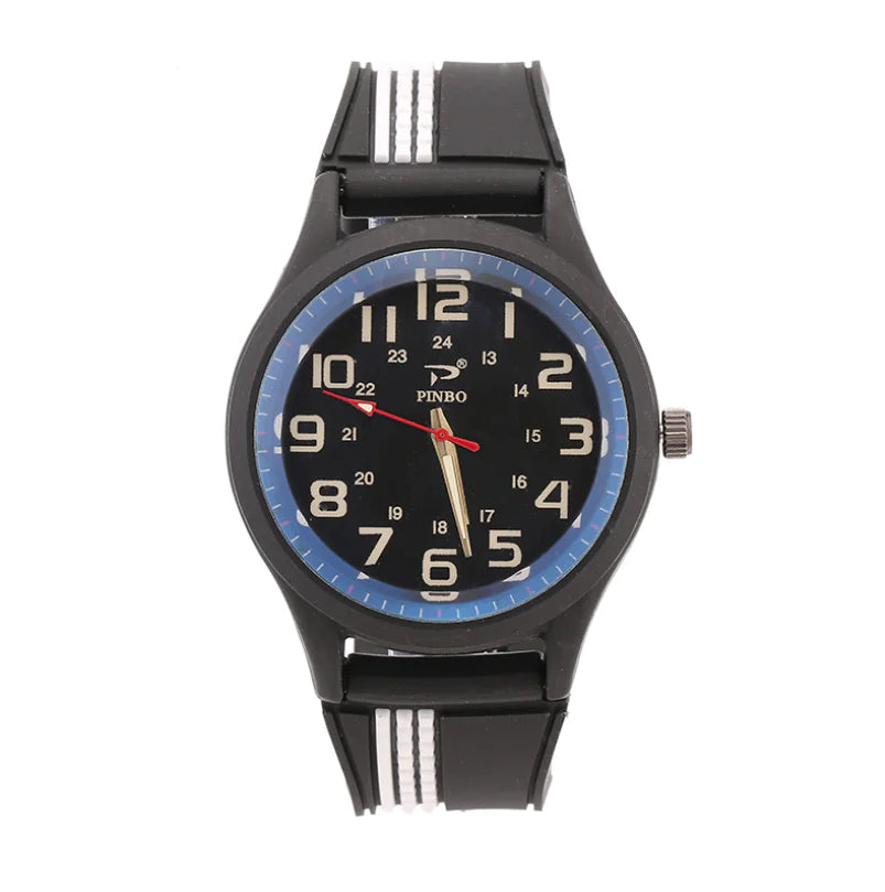 Men's Quartz Watch with Large Dial - Casual Sports Style