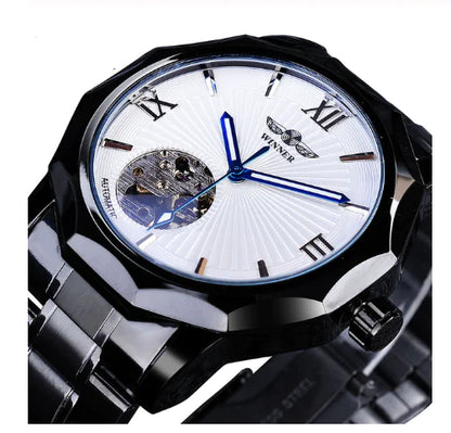 Swiss Winner Men's Casual Hollow Automatic Watch