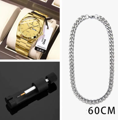 SlimLine Waterproof Quartz Watch Ideal Gift Item
