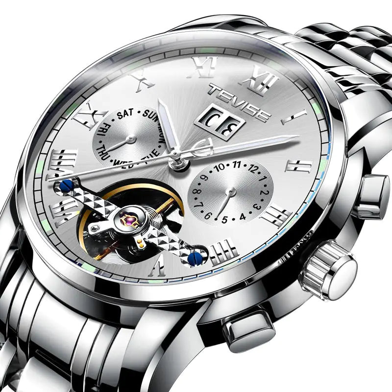 Men's Automatic Mechanical Trend Watch with Belt