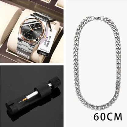 SlimLine Waterproof Quartz Watch Ideal Gift Item