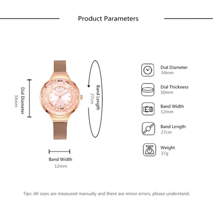 Vibrant Style Sand Rolling Ball Women's Watch Ideal for Gifts